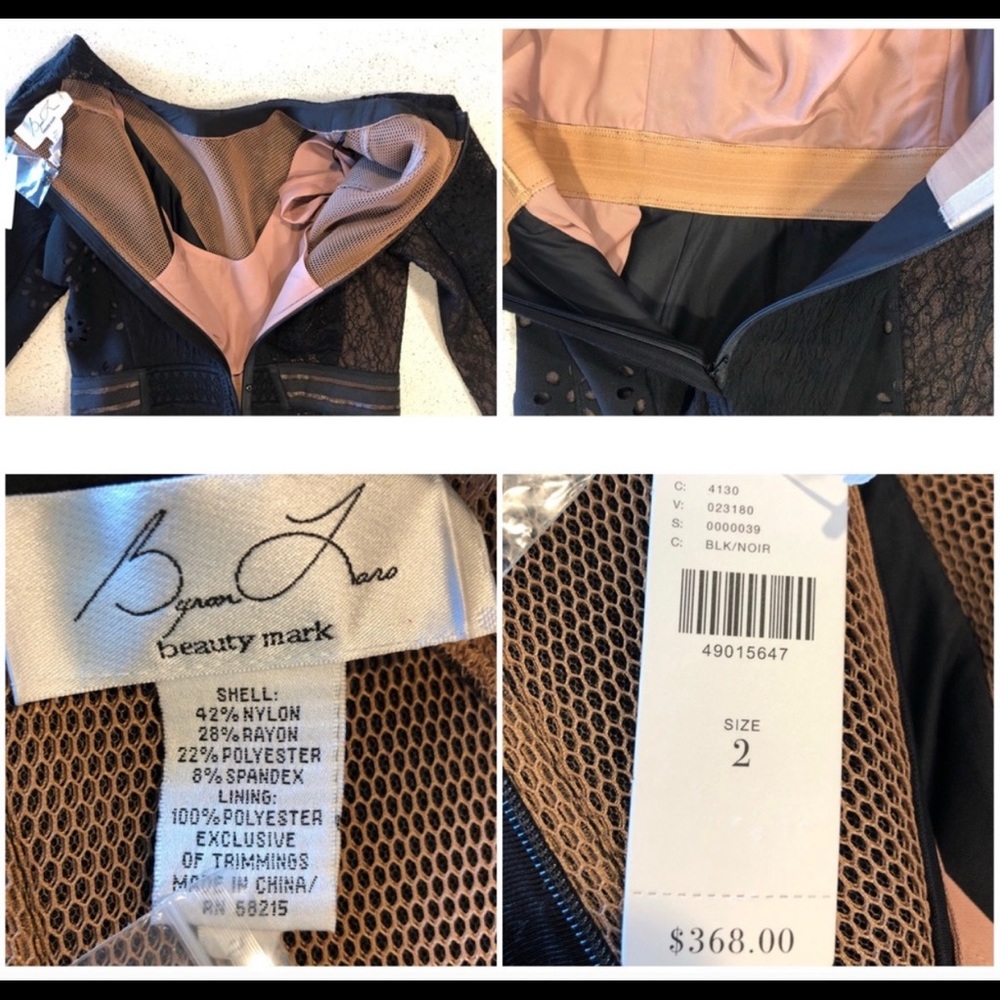 Byron Lars Bettine “Mascara” Dress – Size 2 – Black/Nude - Picture 5 of 5